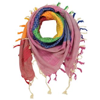Freak Scene Kufiya - colorful-multicoloured 30-40x40 inch - Shemagh - Arafat scarf Palestinian PLO Pali-scarf - 100% cotton