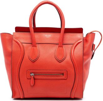 Celine Pre-owned Celine Mini Grained Calfskin Luggage Tote Ladies Q8GXSA3OFYQK8OPS