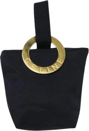 Celine Pre-owned Mini Bags, female, Blue, Size: ONE SIZE Pre-owned Vintage Canvas Mini Bag