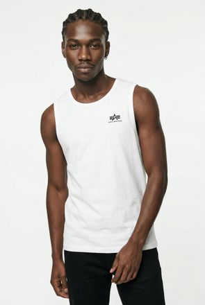 Alpha Industries Muskelshirt ALPHA INDUSTRIES Back Print Tank, Herren, Gr. XXL, wei&szlig;, Single Jersey, Obermaterial: 100% Baumwolle, bedruckt, regular fit normal, Rundha