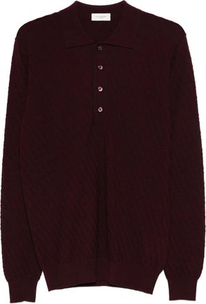 Paolo Pecora fine-knit polo shirt - Red