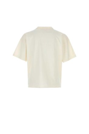 Represent Mens Ivory Cotton Blend T-Shirt Flatwhite Hemp T-shirts And Polos