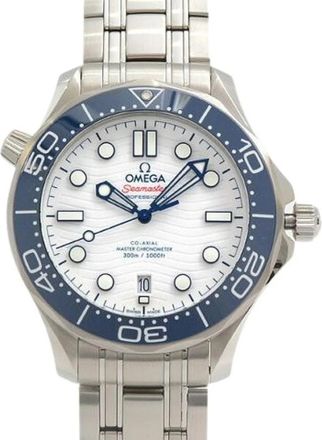 Omega Pre-owned Seamaster Diver 300 Au 750 Roestvrij staal Automatisch Limited - Heren - Vintage Horloges - Wit - ONE Size - Vintage