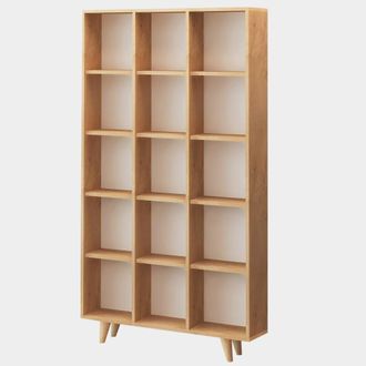 Habitat & Jardin Librer&iacute;a de madera zipa 100 x 25 x 184 cm - roble