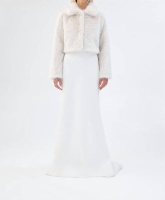 Unreal Fur Womens Milky Way Jacket In White