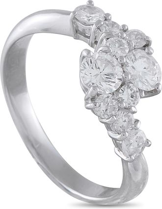 Luxury Bazaar Platinum 1.05ct Diamond Ring MF20-121625