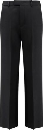 Valentino Straight Trousers, male, Black, L, Wool Trousers