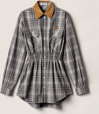 Miu Miu Flannel mini-dress