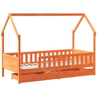 vidaXL Estructura De Cama Infantil Con Cajones Madera Pino 90x190 Cm Vidaxl