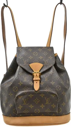 Louis Vuitton Montsouris Monogram Canvas Brown Canvas Backpack Bag (Pre-Owned)