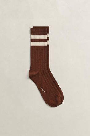 GANT Men Striped Sport Socks (43-45) MAHOGANY BROWN