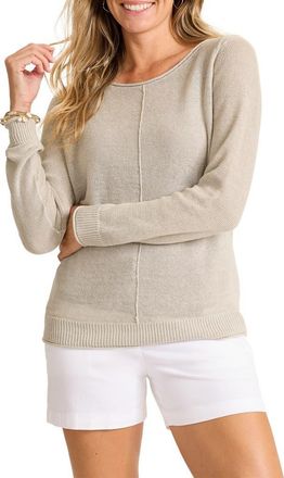 Tommy Bahama Cedar Relaxed Fit Linen Sweater in Natural at Nordstrom, Size X-Small