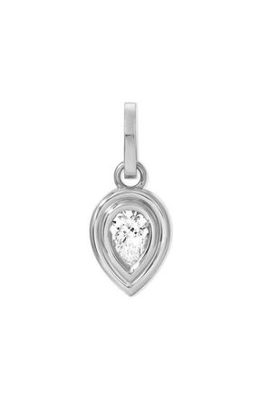 Adina Reyter Groovy Diamond Pear Charm in Silver at Nordstrom
