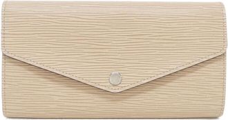 Louis Vuitton Beige Dune Leather Long Wallet (Tri-Fold) (Pre-Owned)