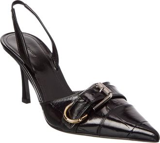 Givenchy Voyou Croc-Embossed Slingback Pump