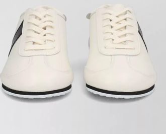 Marine Serre leather low-top sneakers