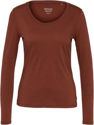 Stoic Merino155 LaholmSt. L/S Merinolongsleeve f&uuml;r Damen | rot
