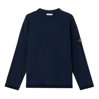 Stone Island Sweatshirts, male, Blue, Size: 2XL Crew Neck Sweater