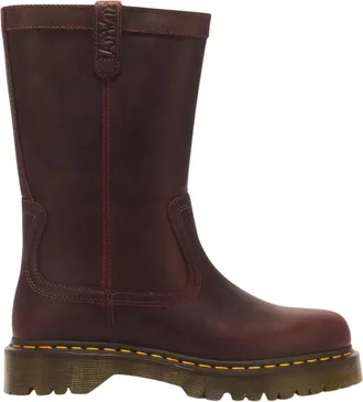 Dr. Martens Anistone Pull-On - Dames - Hoge Laarzen - Rood - 36 EU - Leer - Schoenen