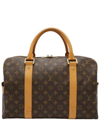 Louis Vuitton Brown Monogram Canvas Carryall Travel (Authentic Pre-Loved)