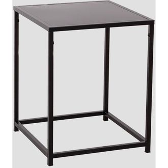 Sklum Mesa Auxiliar Cuadrara 40x40 Cm En Acero Thura Sklum