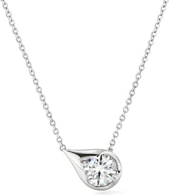 HEARTS ON FIRE Lu Droplet Pendant Necklace in White Gold/Diamond at Nordstrom, Size 18