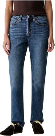 Levi's 501 Straight Jeans - Dames - Regular Fit Jeans - Blauw - W28 L34 - Katoen - Jeans