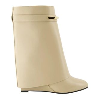 Givenchy Shark Ankle Boots - female - Givenchy - High Boots - Beige - 5 1/2 UK - Shoes