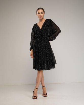 Tantra Jurk met geruite textuur en details