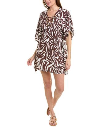 La Blanca Fierce Lace Up Caftan