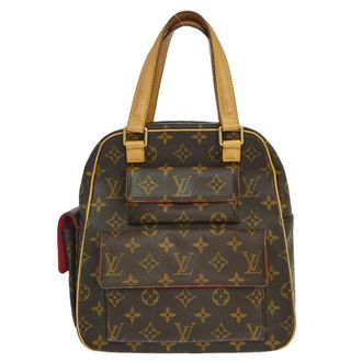 Louis Vuitton Excentri-Cite Monogram Canvas Brown Canvas Handbag (Pre-Owned)
