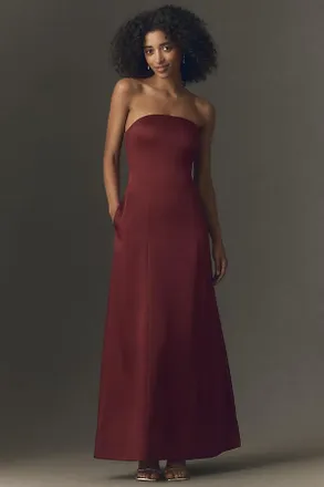 Mare Mare Piper Strapless Fit & Flare Maxi Dress