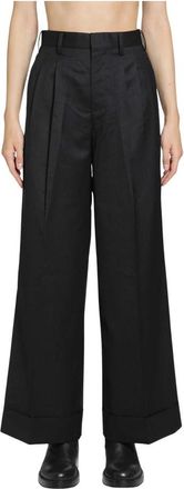 Junya Watanabe Tailored Broeken - Dames - Wijde Broeken - Zwart - S - Broeken