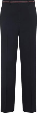 Gucci Blue Wool Pants-Uomo