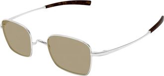 Saint Laurent SL 949 T Zonnebril - Heren - Zonnebrillen - Grijs - 47 MM - Nylon - Accessoires