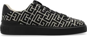 Balmain B-Court Sneakers - Heren - Sneakers - Zwart - 39 EU - Leer - Schoenen