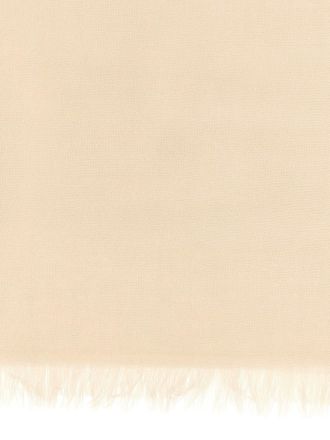 Brunello Cucinelli Cashmere-Silk Blend Scarf - beige