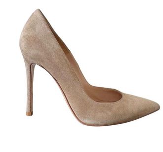 Gianvito Rossi Beige Suede Pumps Size 36
