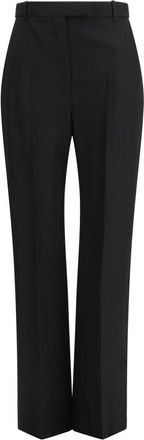 Alexander McQueen Black Tailored Flat Front Pants