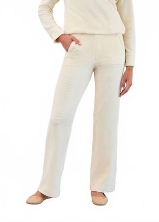 FDJ Cord Pull On Pant In Cream