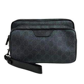 Gucci Pre-owned Vintage GG Supreme Handtas - Heren - Vintage Clutch - Zwart - ONE Size - Vintage