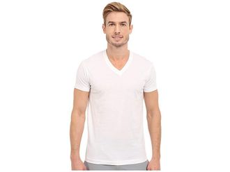 2(x)ist Pima Cotton Short Sleeve V-Neck Mens T Shirt White : XL