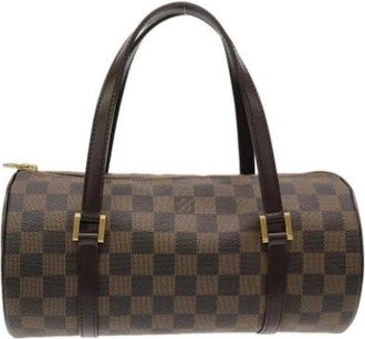 Louis Vuitton Pre-owned Canvas Handbag - Dames - Vintage Handtas - Bruin - ONE Size - Vintage