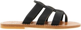 K.Jacques Dolon Sandal - Dames - Sandalen - Zwart - 37 EU - Leer - Schoenen