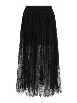 Self Portrait Lace Midi Skirt