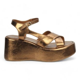 Love Rio Womens Alto Wedge Sandal In Bronze