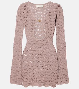 Bananhot Rey knitted cotton-blend minidress