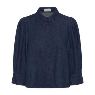 Soaked In Luxury Denim Shirt - female - Soaked in Luxury - Shirts - Blue - L - Blouses & Shirts