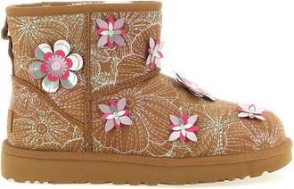 UGG Chestnut Floral Slip On Boots
