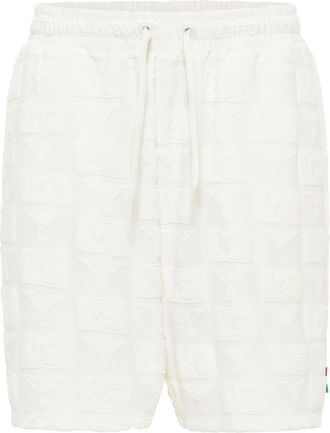 Carlo Colucci Oversize Short met Terry Cloth - Heren - Korte Broeken - Wit - XL - Katoen - Korte Broeken